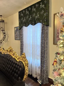 valances green white design window covering gallery